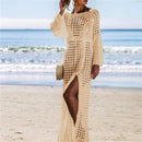 Long Hollow Out Knitted Swimsuit Cover Up, iBuyXi.com, Bikini Cover Up, Women Clothes, Summer collection, crochet dress