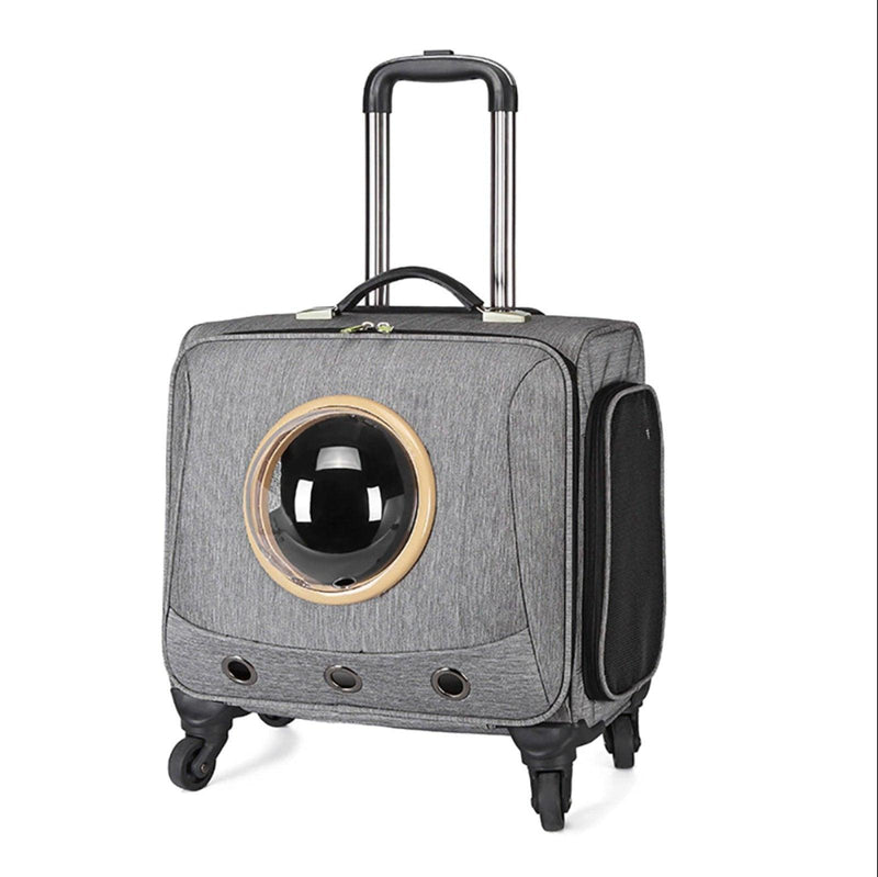 Pet Traveling Carrier Trolley Case With Space Capsule, iBuyXi.com