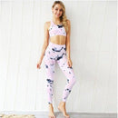 Seamless Print Sporty Yoga Set Sleeveless Pullover High Waist Pants Tracksuit ,Color Patchwork Wide Leg Pants, High Waist, Wide Leg Trousers Fitness Loose Dancing Yoga Pants Sports Workout Gym Fitness Pants, Loose Fitting Design,100% brand new, high quality, and most fashion women sexy crop, Specially design, perfect gift, Valentine's day, birthday clothes, iBuyXi.com