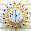 Creative Electronic Iron Golden Wall Clock