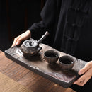 Handmade Firewood Tea Tray for Home