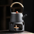 Ceramic Teapot and Candle Heating Furnace