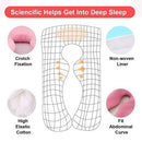 Pregnant Women Body U Shape Sleeping Support Pillow,100% Cotton Pillowcase Maternity Pillows Pregnancy Side Sleepers, iBuyXi.com 
