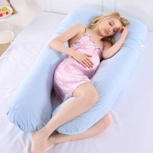 Pregnant Women Body U Shape Sleeping Support Pillow,100% Cotton Pillowcase Maternity Pillows Pregnancy Side Sleepers, iBuyXi.com 