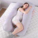 Pregnant Women Body U Shape Sleeping Support Pillow,100% Cotton Pillowcase Maternity Pillows Pregnancy Side Sleepers, iBuyXi.com 