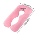 Pregnant Women Body U Shape Sleeping Support Pillow,100% Cotton Pillowcase Maternity Pillows Pregnancy Side Sleepers, iBuyXi.com 