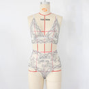 2PCS Bikini Cover Up Sexy Lingerie Set Dress Women Nightwear Underwear Sleepwear + G-string Babydoll Sexy Lady, The Loose Fitting Design,100% brand new, high quality, and most fashion women sexy crop,cami top y2k camisole tank Specially design, perfect gift, Valentine's day, birthday clothes, iBuyXi.com