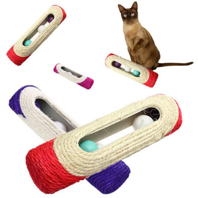 Sisal Scratching Toy With Rolling Balls, Visit iBuyXi.com for Online Shopping and Shop the Unique Selection, Cat, Cat Toy, Scratching Toy, Cat Playing Toy, Cat Rolling Balls, Rolling Balls, Cat Lover. 