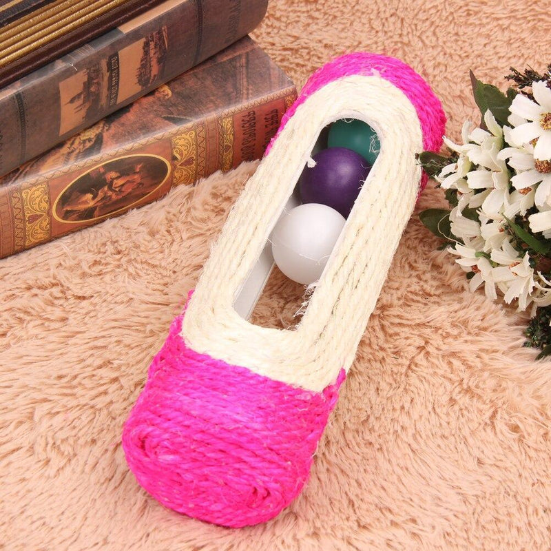 Sisal Scratching Toy With Rolling Balls, Visit iBuyXi.com for Online Shopping and Shop the Unique Selection, Cat, Cat Toy, Scratching Toy, Cat Playing Toy, Cat Rolling Balls, Rolling Balls, Cat Lover. 