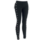 Skinny Pencil Pants Gothic Punk Trousers Elastic, Skinny Pencil Pants Women Gothic Punk Trousers Elastic Long Pants Halloween Side Lace Up Pants Black Workout Vintage Trouser D30 Seamless Print Sporty  Fitness Loose Dancing Yoga Pants Sports Workout Gym Fitness Pants, Loose Fitting Design,100% brand new, high quality, and most fashion women sexy crop, Specially design, perfect gift, Valentine's day, birthday clothes, iBuyXi.com