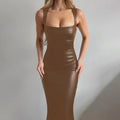 Sleeveless Backless Slit Tank Bodycon Maxi Dress, ibuyxi.com