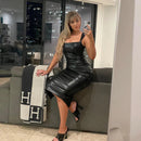 Sleeveless Backless Slit Tank Bodycon Maxi Dress, ibuyxi.com