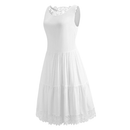 Chiffon Sleeveless Lace Patchwork Sundress, iBuyXi.com