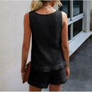 Sleeveless Top Slim Short Tassel Loungewear, Boho style Snake Printed, Wrap Midi Dress, Deep V-neck Backless Boho Floral Print Romper Oblong neck, Solid color, High waist, Back button closure, Long Pants Jumpsuits Romper with Belt. Women trendy elegant style and wide leg ,Casual jumpsuit with ruffles sleeves, long romper, short sleeve pantsuit with belts, crew neck pant suits, cocktail jumpsuit, long pants, iBuyXi.com