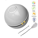 Smart Interactive Cat Toy Ball, Colorful LED Self Rotating Ball With Catnip Bell, Feather USB Rechargeable Cat Ball Toy, Durable Motion Activated Automatic Rolling Ball Toys, iBuyXi.com