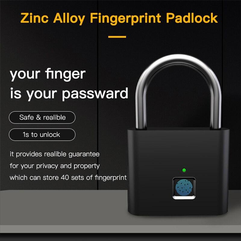 Smart Keyless Fingerprint Padlock, Visit iBuyXi.com for Online Shopping and Shop the Unique Selection, Padlock, Smart Lock, Fingerprint lock, Keyless Padlock, Keyless Smart Padlock, Waterproof Padlock.