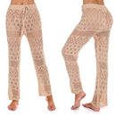 Long Solid Bikini Cover Up Pants Which Comes With Knitted Design And Breathable Material. Wide Leg Loose Pattern Makes is more Attractive. - ibuyxi.com