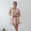 Spaghetti Strap Cross Backless Dress With Deep V Printed Bodycon And Ideal for Casual Party Occasions. iBuyXi.com