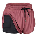 Double Layer Sports Short, iBuyXi.com, Online Shopping USA, Sporting Goods, Shop Online Yoga Shorts, Yoga Pants, Yoga Outfits, Fitness Shorts, Ladies Shorts, Sports Double Layer Short, Mobile Holding Short