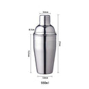 Cocktail Shaker Set, 18 oz Stainless Steel Cocktail Shaker with Strianer,Jigger,Muddler, Mixing Spoon,2 Pourers, Professional Kit Gift (6pcs Drink Mixer Bartender Kit),iBuyXi.com