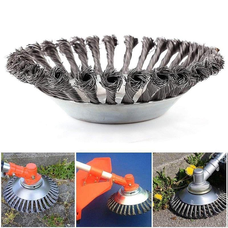  Steel Wire Grass Trimmer Head Rounded Edge Weed Trimmer,Head Grass Brush Removal Grass Tray Plate For Lawnmower,iBuyXi.com