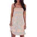 Strapless Floral Casual Beach Cover-up Dress, iBuyXi.com, Summer outfits