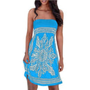 Strapless Floral Casual Beach Cover-up Dress, iBuyXi.com, Summer outfits