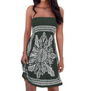 Strapless Floral Casual Beach Cover-up Dress, iBuyXi.com, Summer outfits