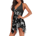 Tankini set, swimsuit, swimwear, iBuyXi.com, summer collection, unique tankini set, bikini set, beachwear, women clothing, floral tankini set, dot printed tankini set