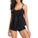 Tankini set, swimsuit, swimwear, iBuyXi.com, summer collection, unique tankini set, bikini set, beachwear, women clothing, floral tankini set, dot printed tankini set