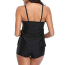 Tankini set, swimsuit, swimwear, iBuyXi.com, summer collection, unique tankini set, bikini set, beachwear, women clothing, floral tankini set, dot printed tankini set