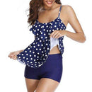 Tankini set, swimsuit, swimwear, iBuyXi.com, summer collection, unique tankini set, bikini set, beachwear, women clothing, floral tankini set, dot printed tankini set