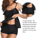 Tankini set, swimsuit, swimwear, iBuyXi.com, summer collection, unique tankini set, bikini set, beachwear, women clothing, floral tankini set, dot printed tankini set