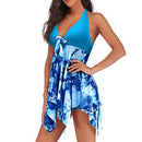 Tankini set, swimsuit, swimwear, iBuyXi.com, summer collection, unique tankini set, bikini set, beachwear, women clothing, floral tankini set, dot printed tankini set