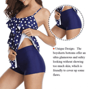 Tankini set, swimsuit, swimwear, iBuyXi.com, summer collection, unique tankini set, bikini set, beachwear, women clothing, floral tankini set, dot printed tankini set