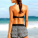 Bandage Padded Push Up Top Tankini Set, iBuyXi.com, Summer outfits