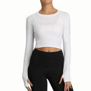 Tight Seamless Yoga Shirt, iBuyXi.com, Yoga tops, Yoga Shirt, Online Shipping USA, iBuyXi, Yoga Sporting Goods, Sports Vendor, Fitness Long Sleeve Shirt