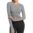 Tight Seamless Yoga Shirt, iBuyXi.com, Yoga tops, Yoga Shirt, Online Shipping USA, iBuyXi, Yoga Sporting Goods, Sports Vendor, Fitness Long Sleeve Shirt