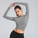 Tight Seamless Yoga Shirt, iBuyXi.com, Yoga tops, Yoga Shirt, Online Shipping USA, iBuyXi, Yoga Sporting Goods, Sports Vendor, Fitness Long Sleeve Shirt