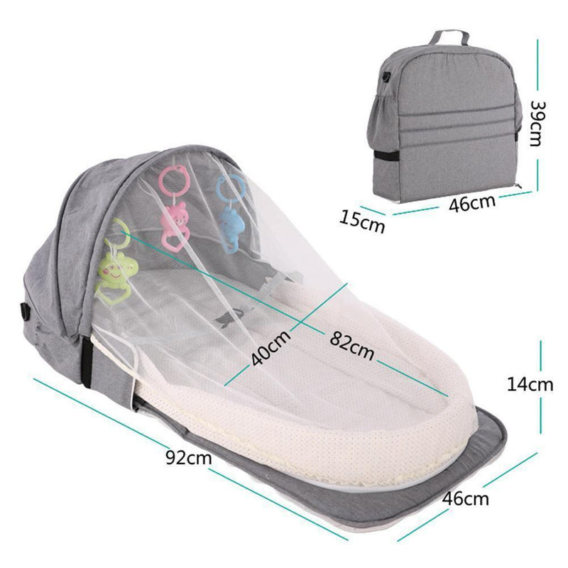 Traveling Baby Bed Mommy Bag, Baby Bed Diaper Changing Bag, iBuyXi.com, Mommy Baby Bag, Travel Bag, Stroller Bag, Diaper Foldable Bed Baby Diaper Bag, Convertible Crib Diaper Baby Backpack