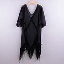 Tunic Crochet Pareo Cover Up With Tassel Beachwear,  And Outing Sundress Which Is Perfect to Wear In Summer Season. - ibuyxi.com