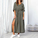 Vintage Style Linen Casual A-line Dress, iBuyXi.com, women clothing, linen dresses, free shipping, online shopping store, summer collection, summer dress