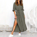 Vintage Style Linen Casual A-line Dress, iBuyXi.com, women clothing, linen dresses, free shipping, online shopping store, summer collection, summer dress