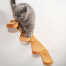 Wall-mounted Cat Climbing Wooden Stairs, iBuyXi.com