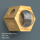 Wall-mounted Cat climbing, Frame Cat Tree, Solid Wood Hexagon Space Capsule, Cat Wall Springboard, Kitten House Ladder Pet Furniture, iBuyXi.com