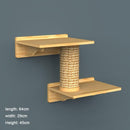 Wall-mounted Cat climbing, Frame Cat Tree, Solid Wood Hexagon Space Capsule, Cat Wall Springboard, Kitten House Ladder Pet Furniture, iBuyXi.com