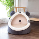 Warm Soft Cat Bed Winter Warm House Cave Pet Dog Soft Nest Kennel Kitten Bed House Sleeping Bag for Small Medium Dogs Supplies, iBuyXi.com, Cat house bed