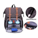 Waterproof Baby Diaper Backpack With USB Hub,Baby Diaper Backpack, Convertible Baby Diaper Bag Changing Bed, Convertible Baby Diaper Bag Changing Bed, diaper bag backpack ,for many occasions like shopping, outing, traveling, etc., for Infants A, iBuyXi.com