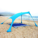 Waterproof Sun Shelter Sunshade, Beach Camping Awning Outdoor, Canopy Garden Patio Pool Shades, Pole Beach Canopy Beach Shelter, Outdoor Shelter, for Camping, Travel, Fishing & Picnics, iBuyXi.com