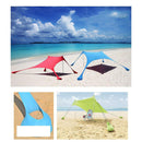 Waterproof Sun Shelter Sunshade, Beach Camping Awning Outdoor, Canopy Garden Patio Pool Shades, Pole Beach Canopy Beach Shelter, Outdoor Shelter, for Camping, Travel, Fishing & Picnics, iBuyXi.com